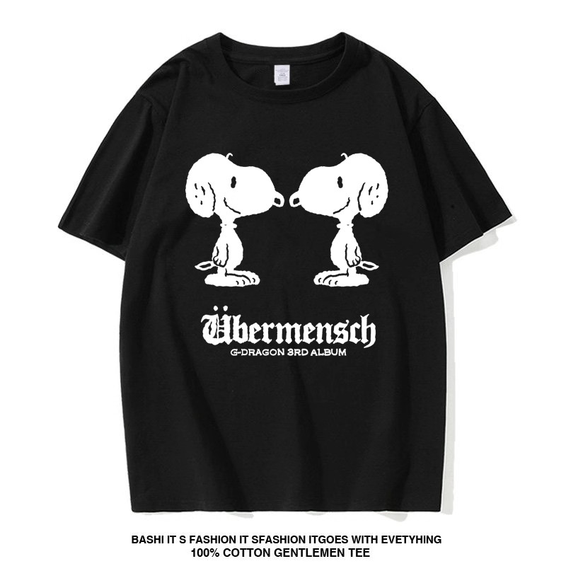 GDRAGON Seoul World Tour Concert Joint Style Snoopy GD Pain Clothes เสื้อยืดแขนสั้น 2025 Edition Dre
