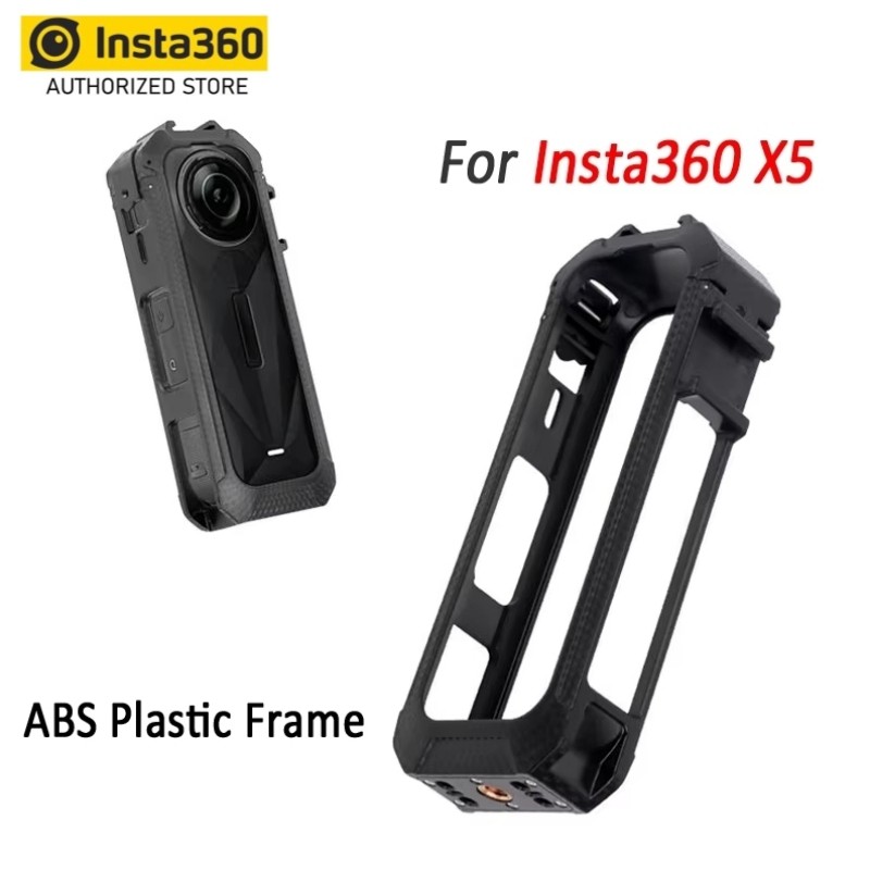เคสป้องกันสําหรับ Insta360 X5 อุปกรณ์เสริมกรอบกรงสําหรับ Insta360 X5 Anti-Scratch Housing Shell Guard 1/4 "ด้าย