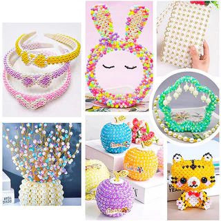เซ็ตลูกปัด ลูกปัดทำด้วยมือ DIY 1200Pcs ชุดร้อยลูกปัด สําหรับทําเครื่องประดับ สร้อยคอ เครื่องประดับผมทำมือDIY ใช้ความคิดข