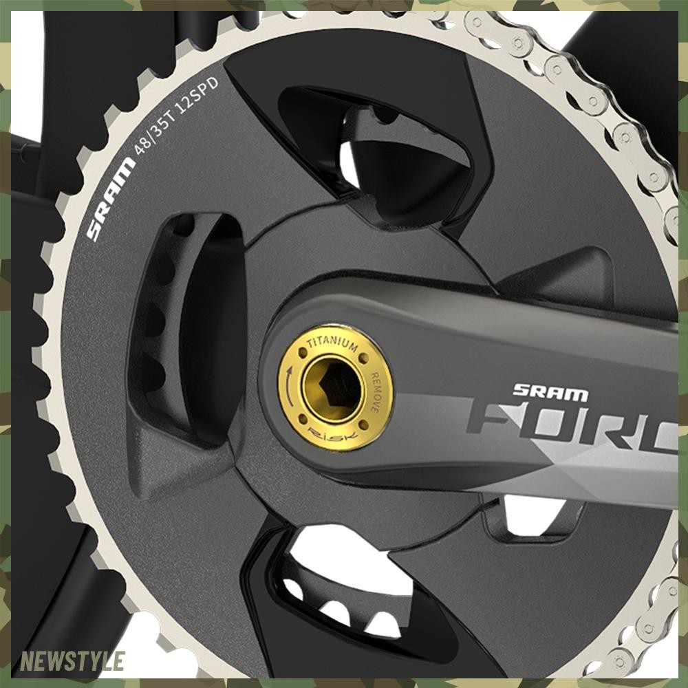 จัดส่งจากกรุงเทพ Titanium Alloy Crank Bolt ล็อคสกรูจักรยาน Crank Arm Cap Fixing สกรูจักรยาน Cranket Fixing Bolt สําหรับ SRAM NX-GX-XX1-EAGLE ขี่จักรยานอุปกรณ์เสริม [newstyle.th]