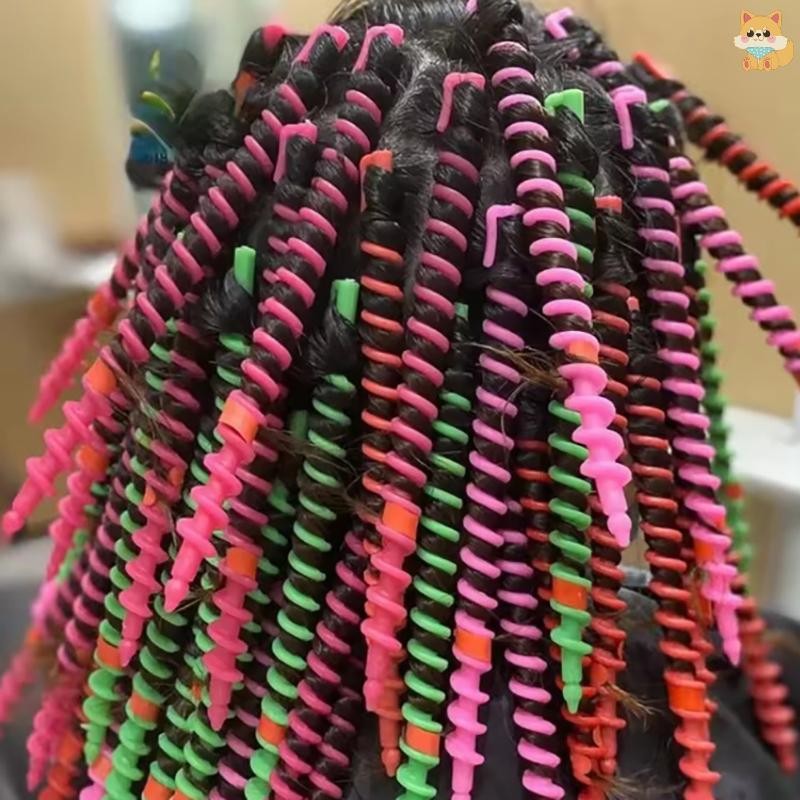 [VI] พลาสติกเกลียว Perm Stick Heatless Hair Curler ผู้หญิง Curls Heatless Curls บาร์ดัดเย็นตัดผมเครื่องมือจัดแต่งทรงผม TH