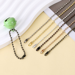 20ชิ้น ห่วงโซ่ลูกปัดโลหะสำหรับอุปกรณ์เครื่องประดับ ทำเอง พวง…