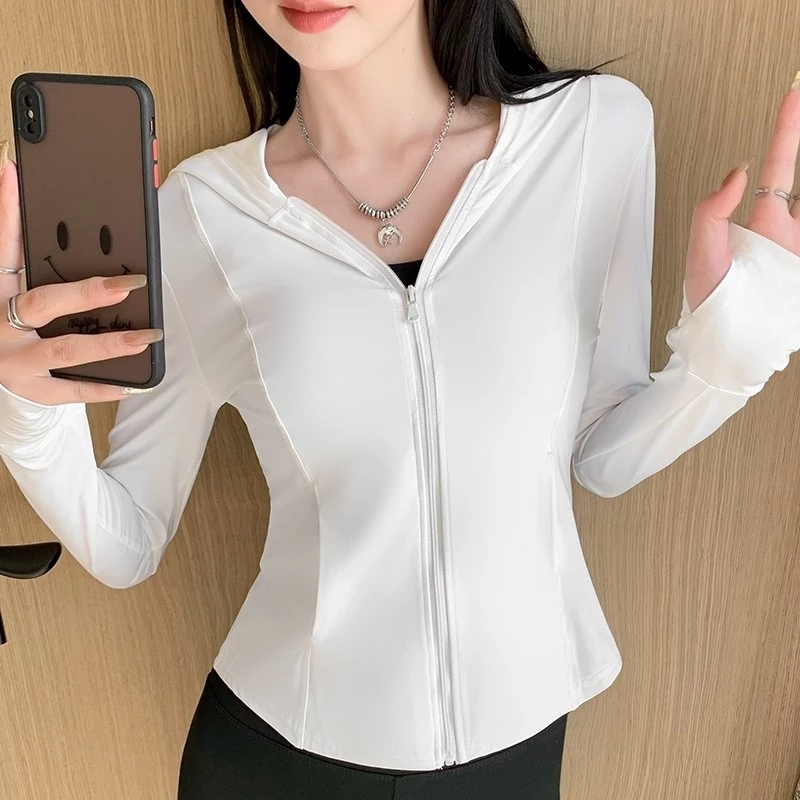เสื้อกันแดด UV แขนยาว มีฮู้ด ระบายอากาศ เข้ารูป F1003 thumbnail 8