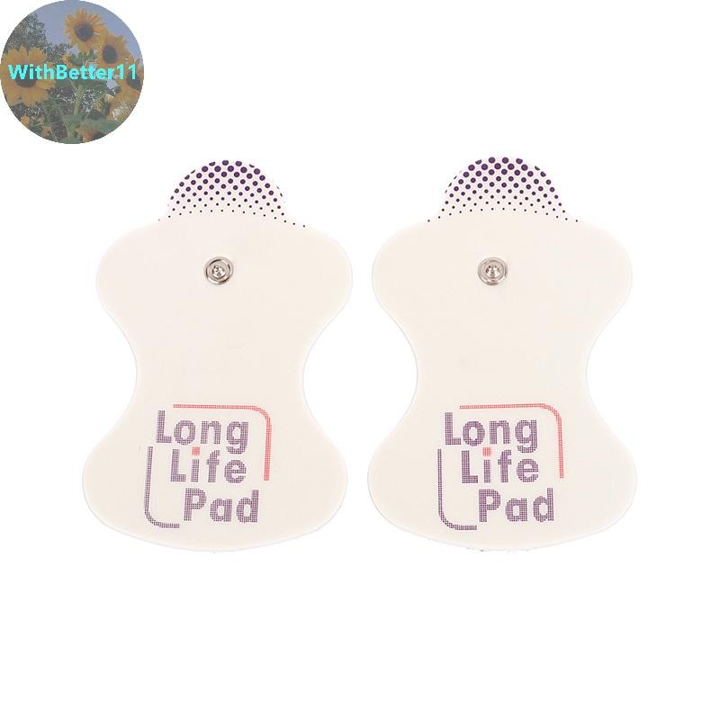 Better 2PCS Long Life Pad Electrode แผ่นนวดสําหรับ Digital Tens การฝังเข็ม Body Massager เครื่อง TH
