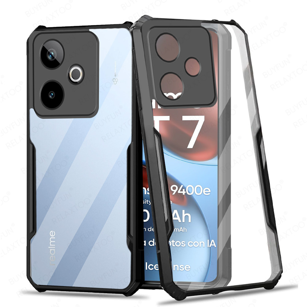 อะคริลิค Clear Hard PC ฝาหลังสําหรับ Realme GT 7 กรอบนุ่มกันกระแทก Realme GT 7 Pro 7T GT7 GT7T GT7Pr