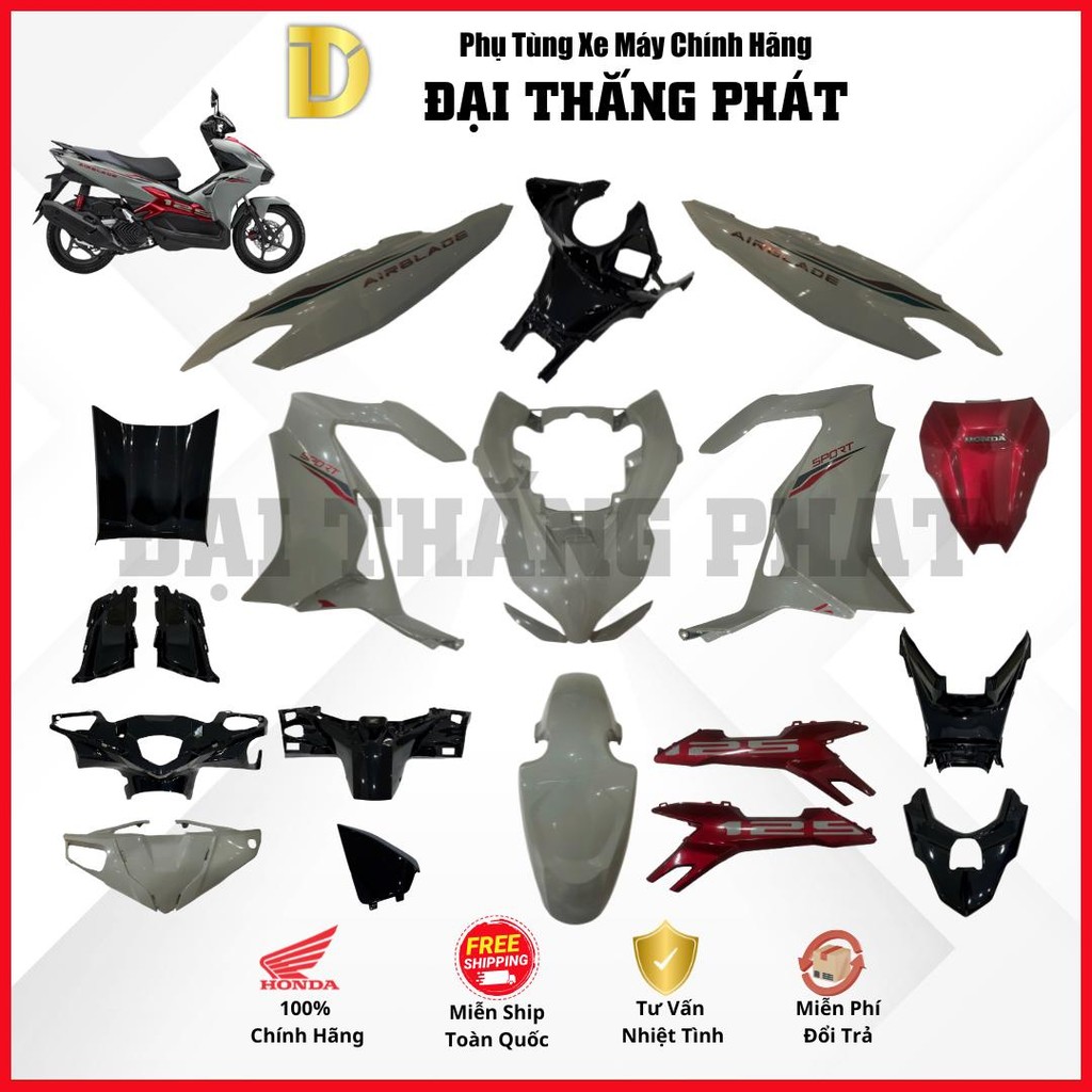 Air Blade 125cc K2Z/K3A (4Val) แฟริ่ง 2025 สีเทา แดง ดํา -NHC60P - รุ่นสปอร์ตฮอนด้าแท้