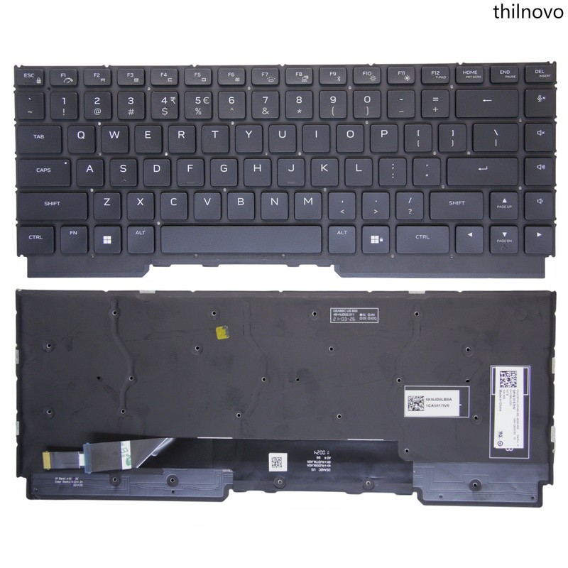 เหมาะสําหรับแป้นพิมพ์โน้ตบุ๊ก Dell Alienware M15 R5 R6 R7 X17R1
