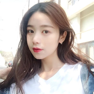 ต่างหูประดับคริสตัล สไตล์เกาหลี มินิมอล