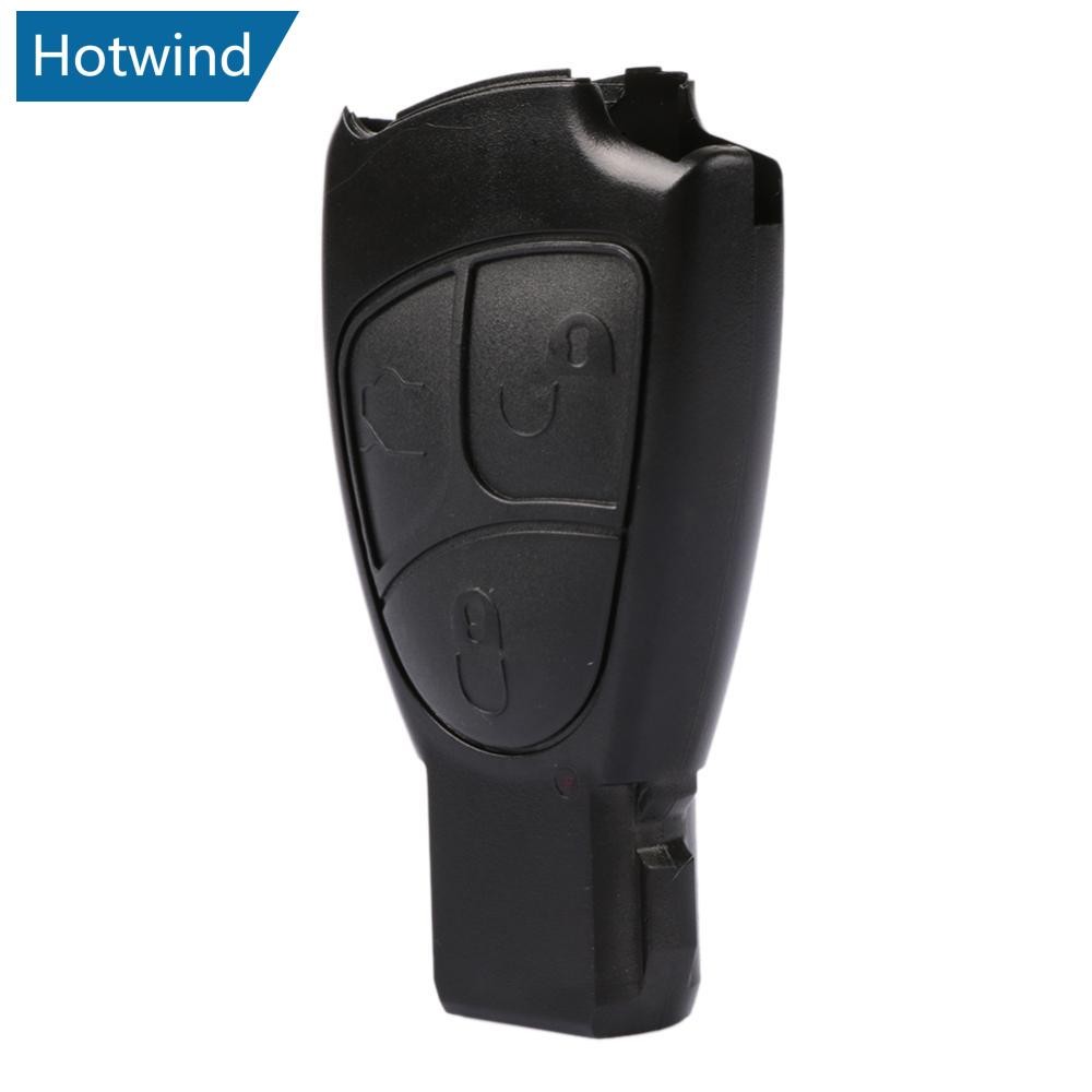 HW รถ 3 ปุ่มรีโมทคอนโทรล Key เปลี่ยนกรณี Fit สําหรับ Mercedes Benz W203 W211 W204 ฝาครอบนาฬิกาปลุก D