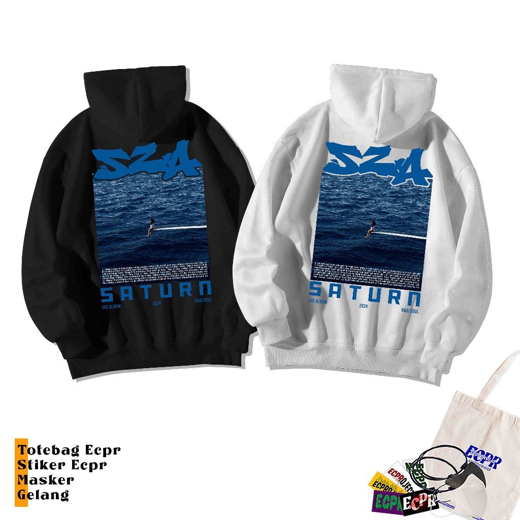 [POSTER] HOODIE SZA SATURN POSTER VERSION COTTEN FLEECE