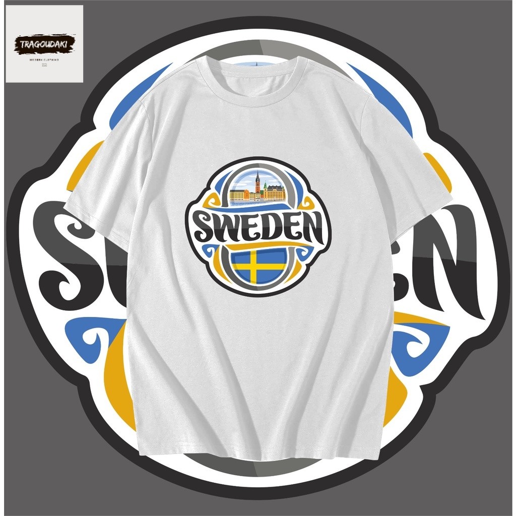 SWEDEN SOUVENIR เสื้อยืดผ้าฝ้าย Combed 24s SOUVENIR ของขวัญพรีเมี่ยม