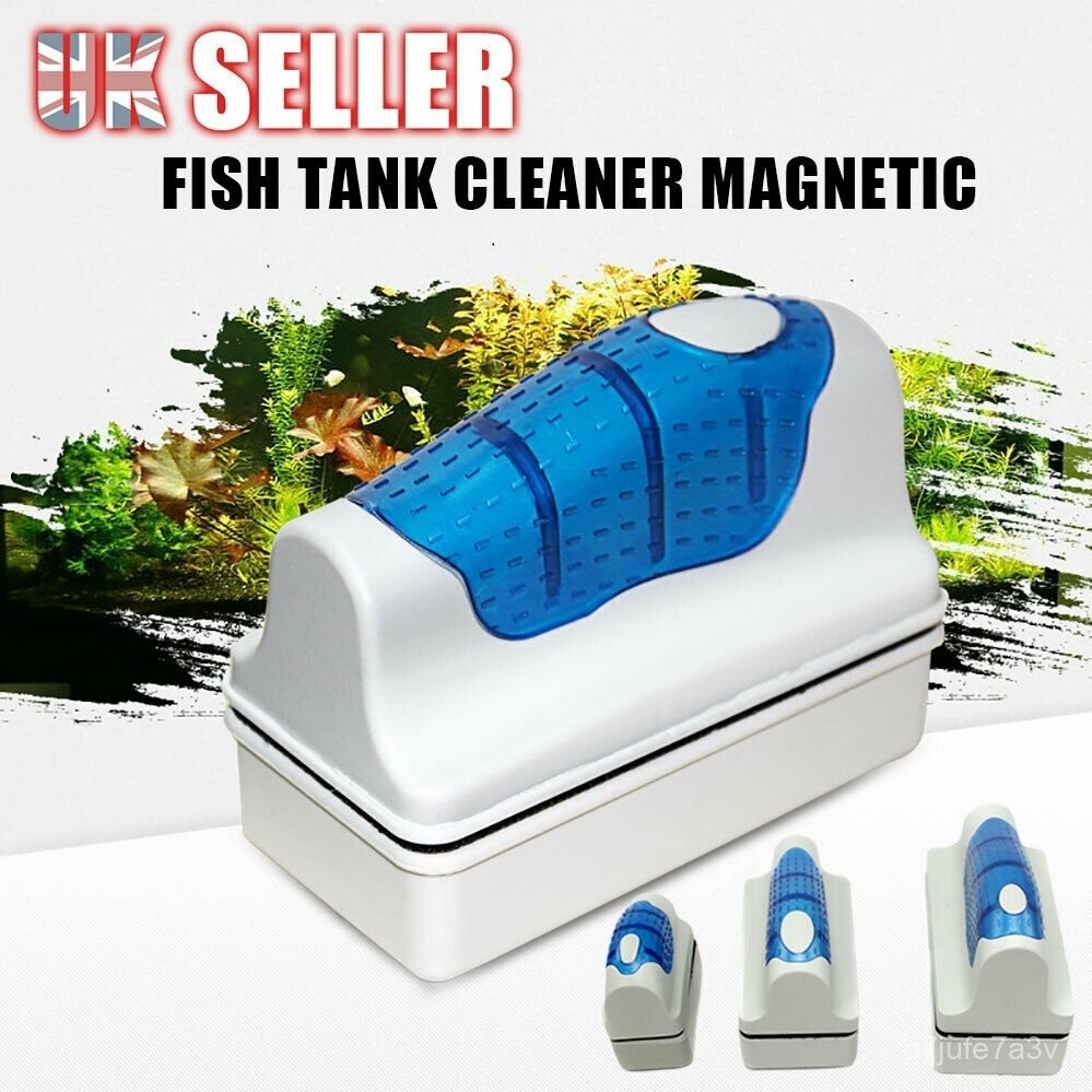 Aquarium Magnetic Algae Glass Cleaner Brush Fish Tank Cleaning Scraper Clean