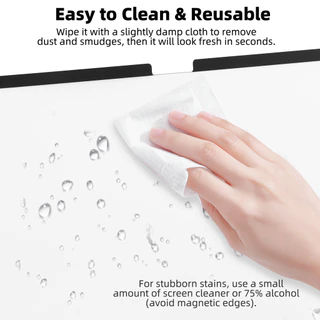 GOOJODOQ Magnetic Paperlike Screen Protector for IPad Unhindered Touchscreen Eye Protection and Anti Glare