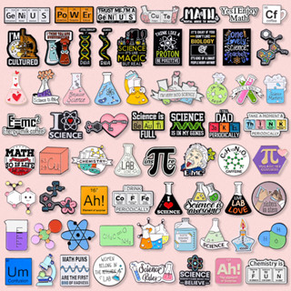 100 รูปแบบ องค์ประกอบทางเคมี เคลือบเข็มกลัด การ์ตูน ข้อความ …