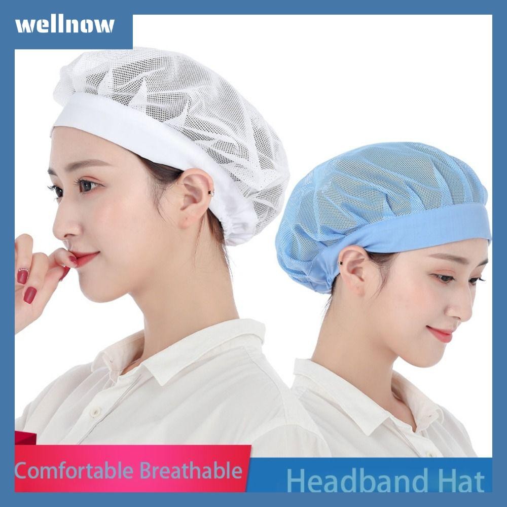 【⚡เวลาจำกัดราคาต่ำ】WELLNOW หมวกเชฟ, เน็ตผมมัดรวม, หมวกกุ๊ก, ตาข่ายคาดศีรษะทํางานบริการอาหารเก๋ๆ, การจัดเลี้ยงชุดทํางาน