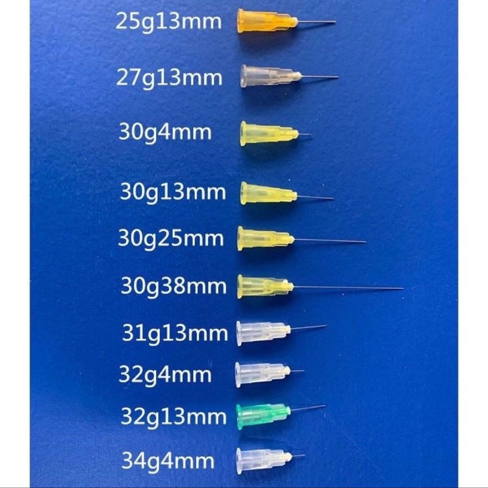32g30G13mm4mm25mm 25g 27g13mm 31g13mm32g1334g4mm เข็มขนาดเล็กสําหรับการทดลอง