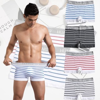 ZZ HOME01 กางเกงในชายลายใหญ่ เนื้อผ้านิ่มไม่มีความกระด้าง เบ…