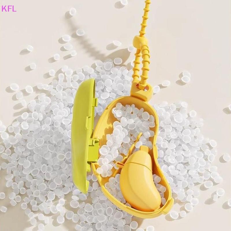 (เคเอฟแอล) กล้วยแปรงสีฟันหัวฝาครอบป้องกันที่มีช่องยาสีฟันแปรงสีฟันที่หนีบฝุ่นแบบพกพาเดินทางสไตล์กล่องเก็บขายร้อน