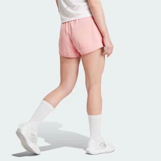 adidas Gym & Training กางเกงขาสั้นผ้าถักเอวสูง Pacer Essentials ผู้หญิง สีชมพู IX1025