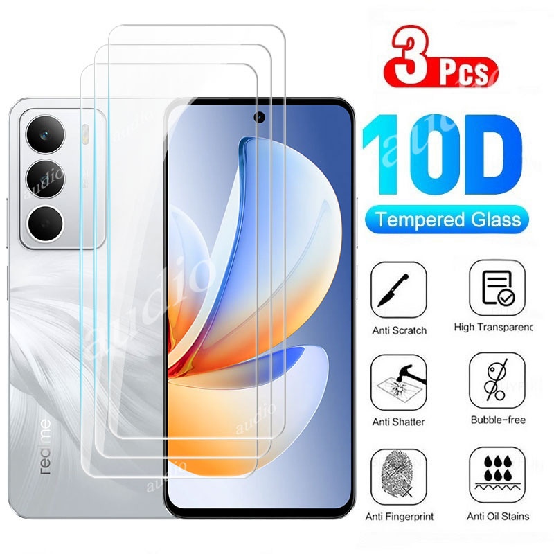Realme c71 4G 2025 3 ชิ้นกระจกนิรภัยป้องกันหน้าจอสําหรับ realme c71 realmeC71 4G 2025 โปร่งใสใสป้องก