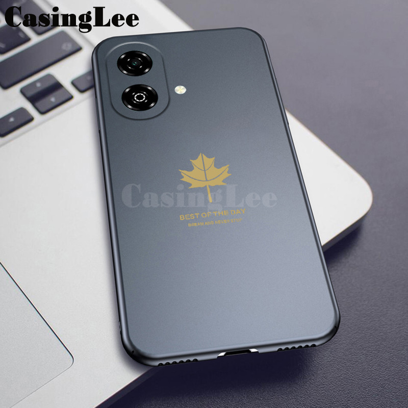 เคสโทรศัพท์สําหรับ ZTE Blade A55 A35E ฝาหลังออกแบบใหม่หน้าจอกันฝุ่น Anti Drop Maple Leaf Shape สําหร