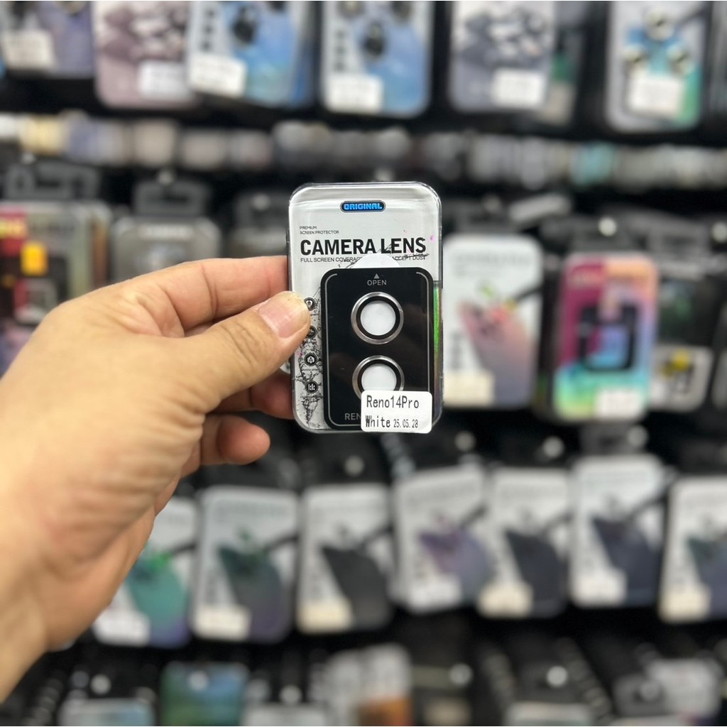 ฟิล์มเลนส์กล้องพร้อมถาด สำหรับ Oppo Reno 14 / 14Pro / 14F / 13 / 13Pro / 13F / 12 / 12Pro ตรงรุ่น ส่