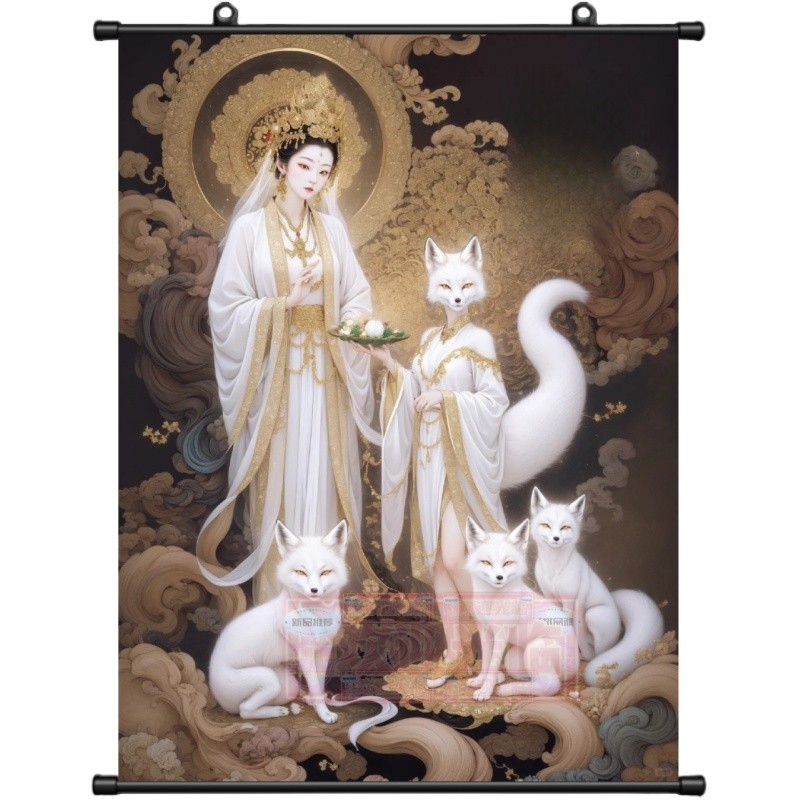 Shop Wong Sin Scroll ภาพวาด Wong Tai Sin Knots Good Fate ภาพวาดตกแต่งปกป้อง Home Sin Home เงินบูชาภา