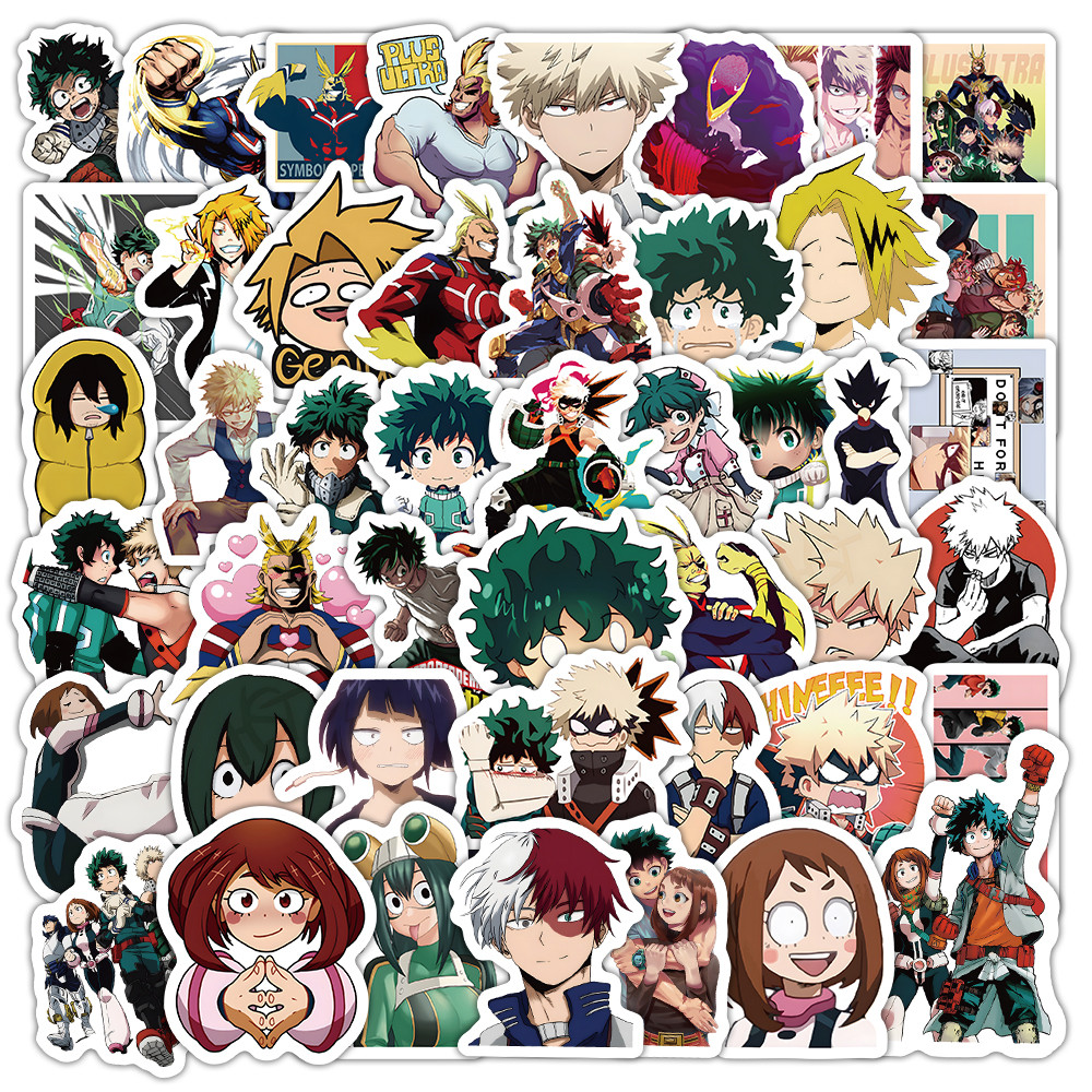 103 ชิ้น My Hero Academia สติกเกอร์แพ็ค - Deku, Bakugo & Todoroki Hero Decals สําหรับโทรศัพท์ & Journal