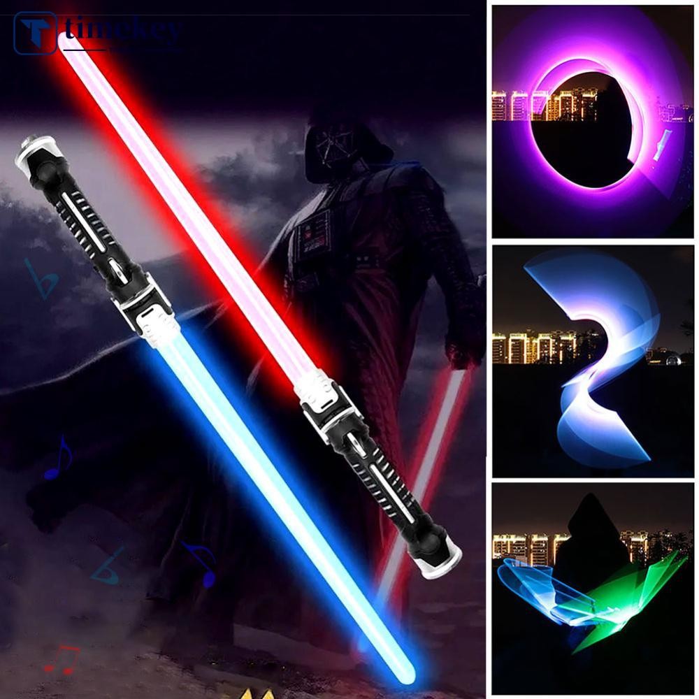 TME Star Wars Lightsaber Force Dueling แบตเตอรี่ขับเคลื่อนเสียงโลหะ Handle คอสเพลย์ Luminous ของเล่น