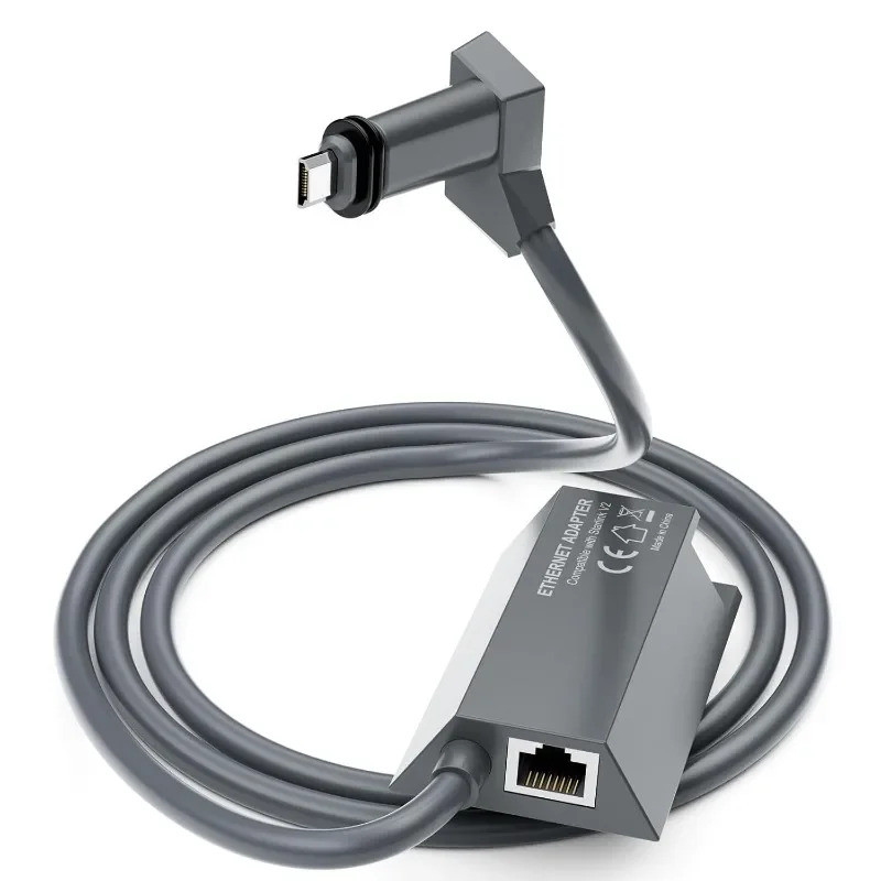 Starlink V2 อะแดปเตอร์อีเธอร์เน็ตสําหรับ Starlink Standard Actuated Gen 2 Starlink อะแดปเตอร์ RJ45 การเชื่อมต่อเครือข่ายจาน