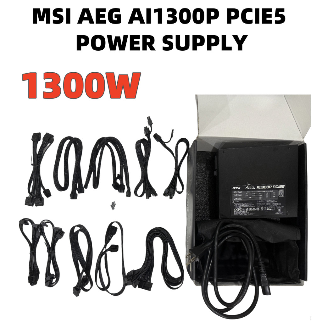 MSI MEG MAG Ai1300P A1250GL A1250GS A1000GL A1000GS AI1000P PCIE5 1000W 1250W 1300W ATX3.0/PCIe 5.0 