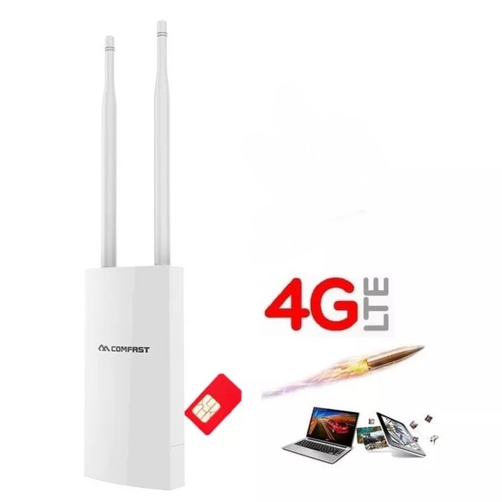4G CPE Outdoor Wireless Router 300Mbps Buil in PA Chip High Power Access Point รองรับการใช้งาน 90 อุ
