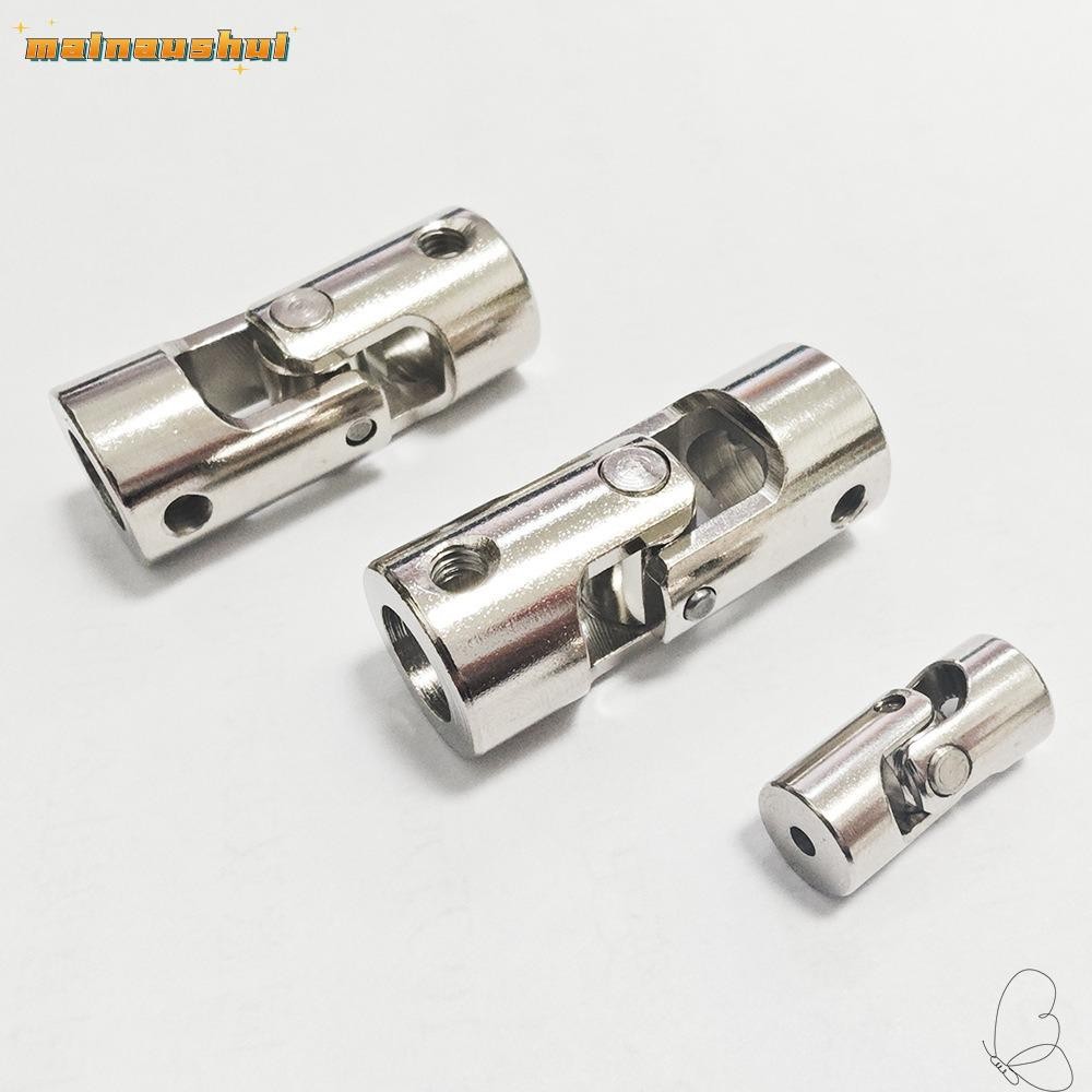 MAINAUSHUI มอเตอร์เชื่อมต่อ, Silver Universal Cardan Joint, 2.3/3/4/5/6/8/10/12 มม.โลหะหลายขนาด Joint ข้อต่อ Gimbal สําหรับ RC รถเรือ