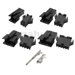 200 ชิ้น 2.54 มิลลิเมตร Pitch JST SM Connector Kit 2/3/4/5Pin ชาย/หญิง Pin Header Crimp เทอร์มินัลสายไฟชุด