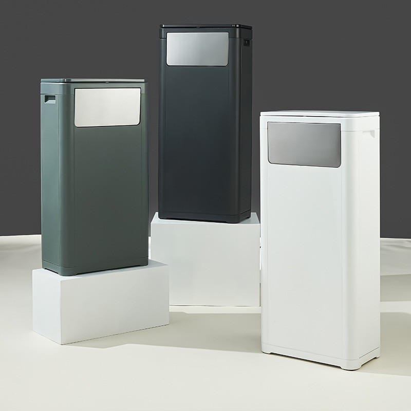 ถังขยะเซ็นเซอร์อัจฉริยะในครัวเรือน30ลความจุขนาดใหญ่สํานักงานใช้เงียบปิดอัตโนมัติออกแบบเรียบง่ายทันสมัยหลายสีเสริมการคุ้มครองสิ่งแวดล้อมประหยัดแรงสูง@