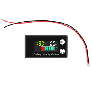 6133A LCD DC8-100V โวลต์มิเตอร์จอแสดงผล LCD งวัดอุณหภูมิการควบคุมอุณหภูมิการเตือนอุณหภูมิ แบตเตอรี่ความจุเกจ