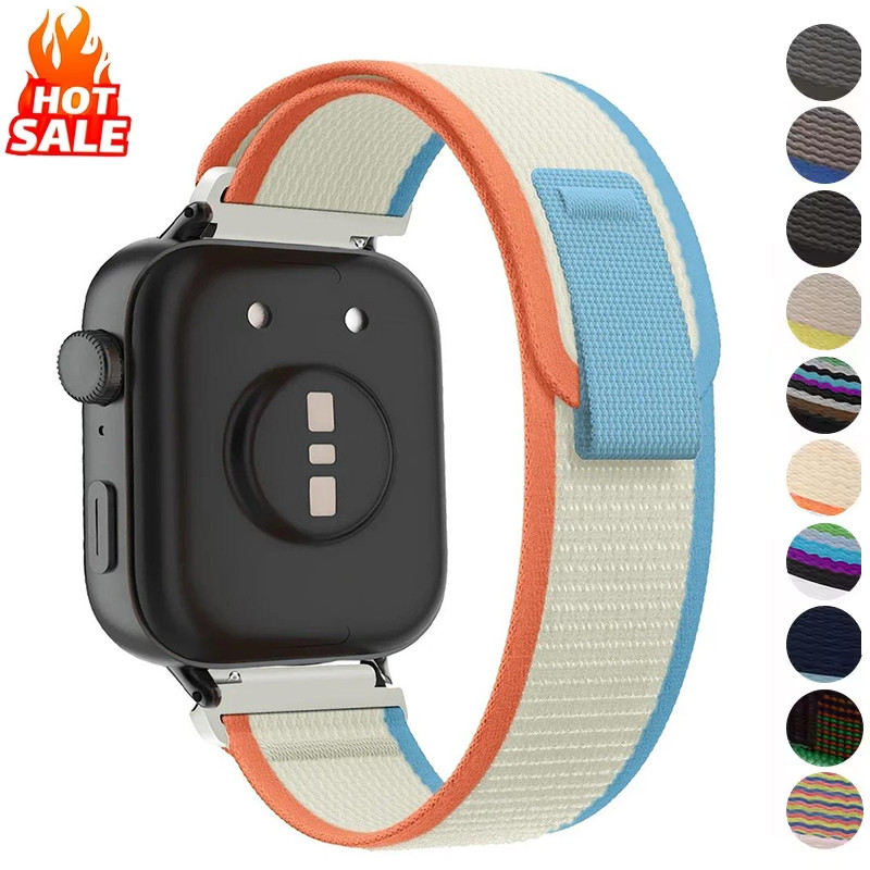 นุ่มทอไนลอน Loop Band สําหรับ Huawei นาฬิกา Fit 4 Pro/4/3 สายคล้องสายรัดข้อมือขนาดใหญ่ผู้ชายสําหรับ Huawei Fit 3 Fit 4 Pro Accessorie