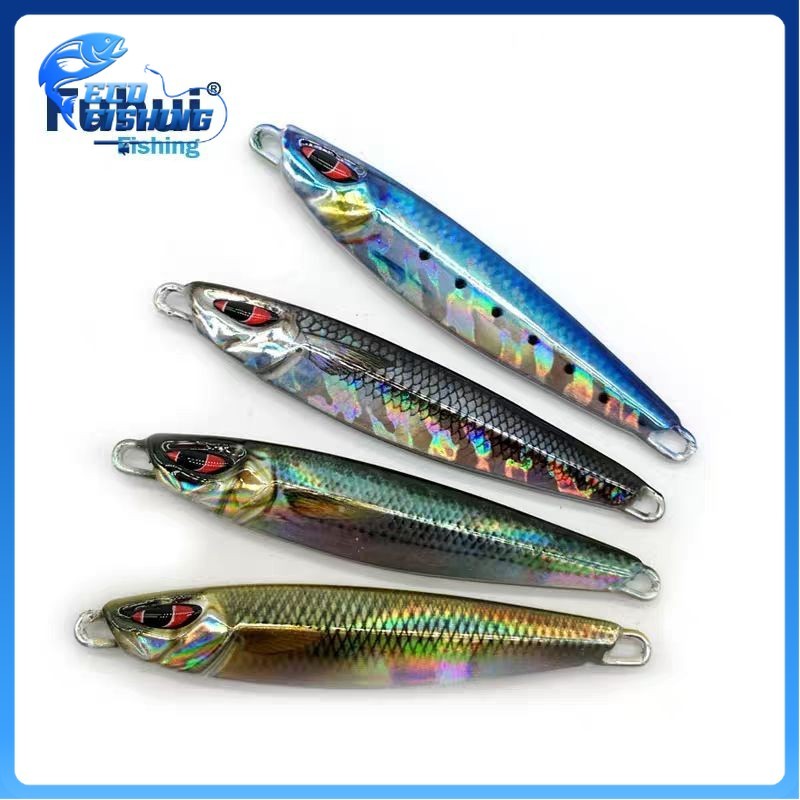 40 GRAM เหยื่อฟรี MUSTARD ASSIT HOOK ตกปลา SEA FISH MACKEREL KERAPU GT EBEK JIG ตกปลา jigging lure เ