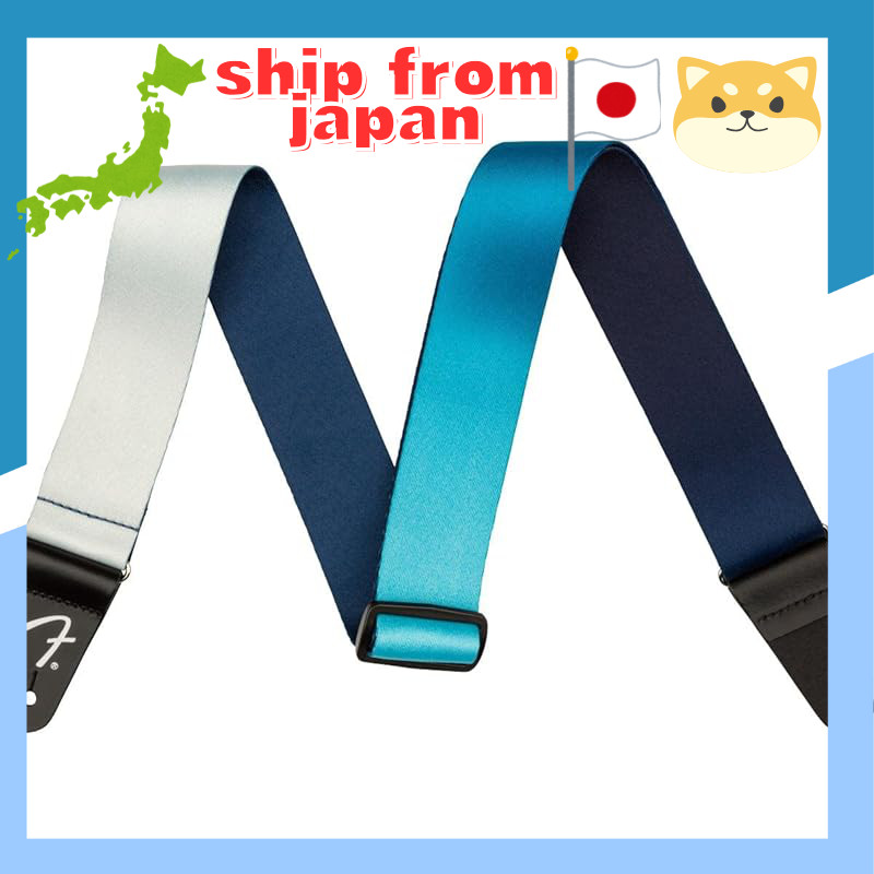 Fender 2" Ombré Nylon Strap - Tequila Sunrise & Silver Smoke Bundle