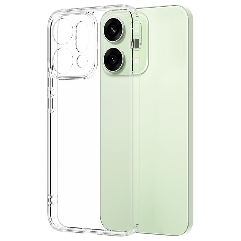 สําหรับ OPPO Reno 14, 14 Pro 5G กรณี ELVEV กันกระแทกโปร่งใส Hard PC Soft TPU Edge Anti-catch ฝาครอบ – โปรปัง