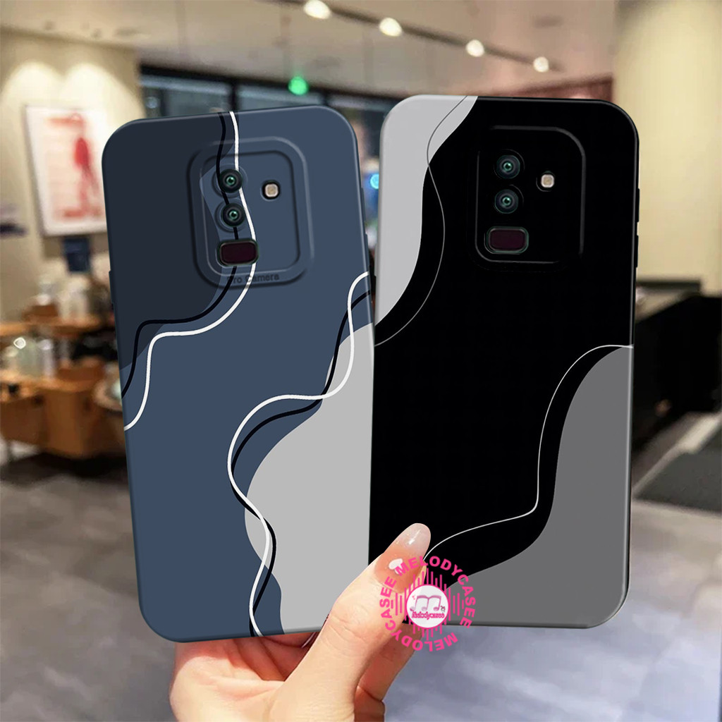 Samsung A6 Plus J8 2018 J4 J6 Plus J7 Prime กันชนซิลิโคน - ซิลิโคน - Stripe Motif - Softcase All Typ