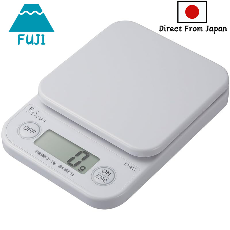 Tanita Cooking Scale, measures up to 2kg in 1g increments, White KF-200 WH, Kitchen scale, digital f