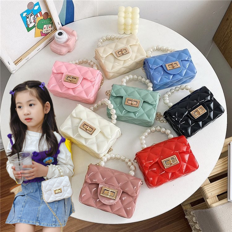 LD-shop :ของขวัญวันเด็ก-ฤดูร้อน PVC Jelly Shell กระเป๋า Crossbody กระเป๋าถือสําหรับเหตุการณ์ปาร์ตี้ว