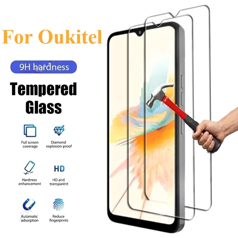 สําหรับ Oukitel Y4800 P1 G1 1-3 ชิ้นกระจกนิรภัยป้องกันการระเบิดสําหรับ Oukitel K9 K8 K15 K12 Pro Plu