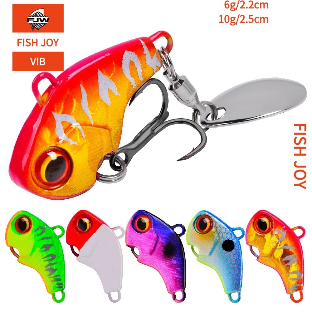 F71 ตกปลา ปลาปลอม เหยื่อเรืองแสง 3D ตาปลา สีสันสดใส ​เหยื่อ VIB ลื่นเร็ว