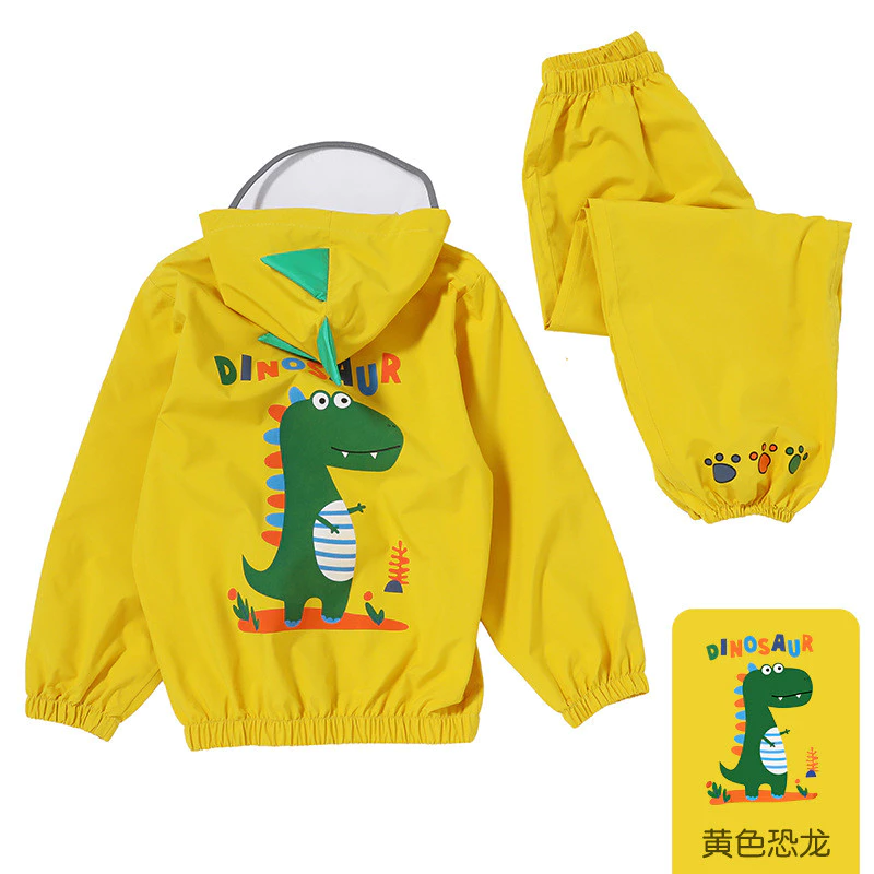 ชุดเสื้อกันฝนเด็กอนุบาล 3-8 ปี ผ้าฝ้าย thumbnail 7