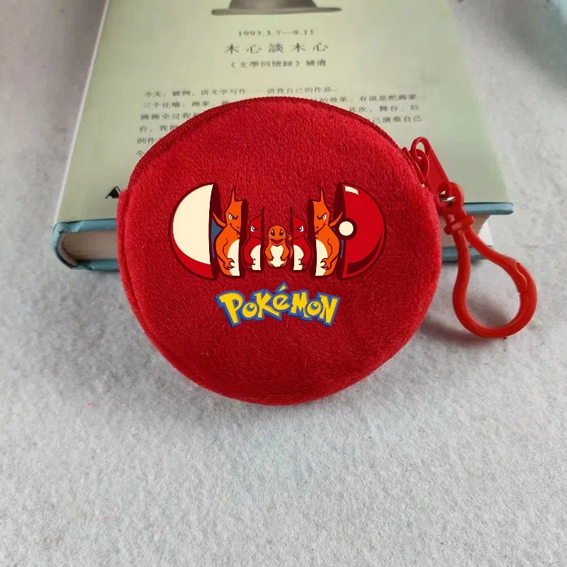 Pokemon Mini Plush กระเป๋าสตางค์จี้พวงกุญแจ Pikachu สามารถใช้เป็นกระเป๋าเป้สะพายหลังจี้แฟชั่นอุปกรณ์เสริม Party ของขวัญ - รูปที่ 5