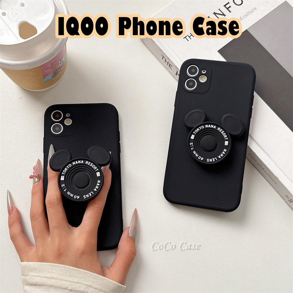 ผลิตภัณฑ์ใหม่สําหรับ IQOO Z7i/Neo 7SE/Neo 20/Z9 Turbo Case Sense of premium Classic Black Silicone F