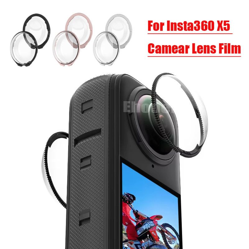 สําหรับ Insta360 X5 X4 Air Camear เลนส์ฟิล์ม 2PCS PC เลนส์สําหรับ Insta360X5 360X5 Insta360X4 360X4 