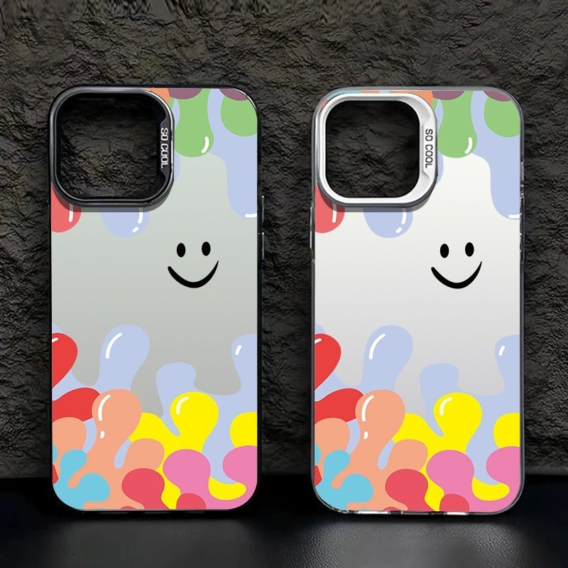 ️จัดส่งทันที️เคสไอโฟน11 13 14 15 16 Pro Max Cartoon Smile ShockProof Hard Case For iPhone 13PM,16PM,